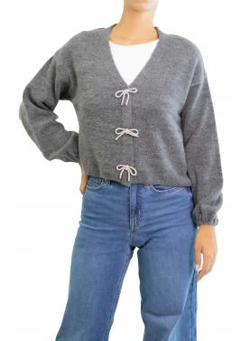 Cardigan con fiocchetti Only